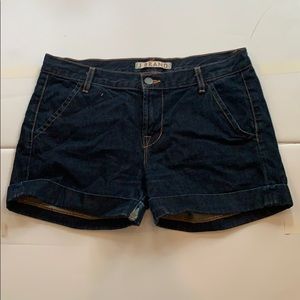 J Brand Dark Wash Cuffed Shorts